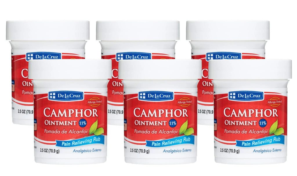 11% Camphor Ointment 2.5 oz (6 Jars) E847