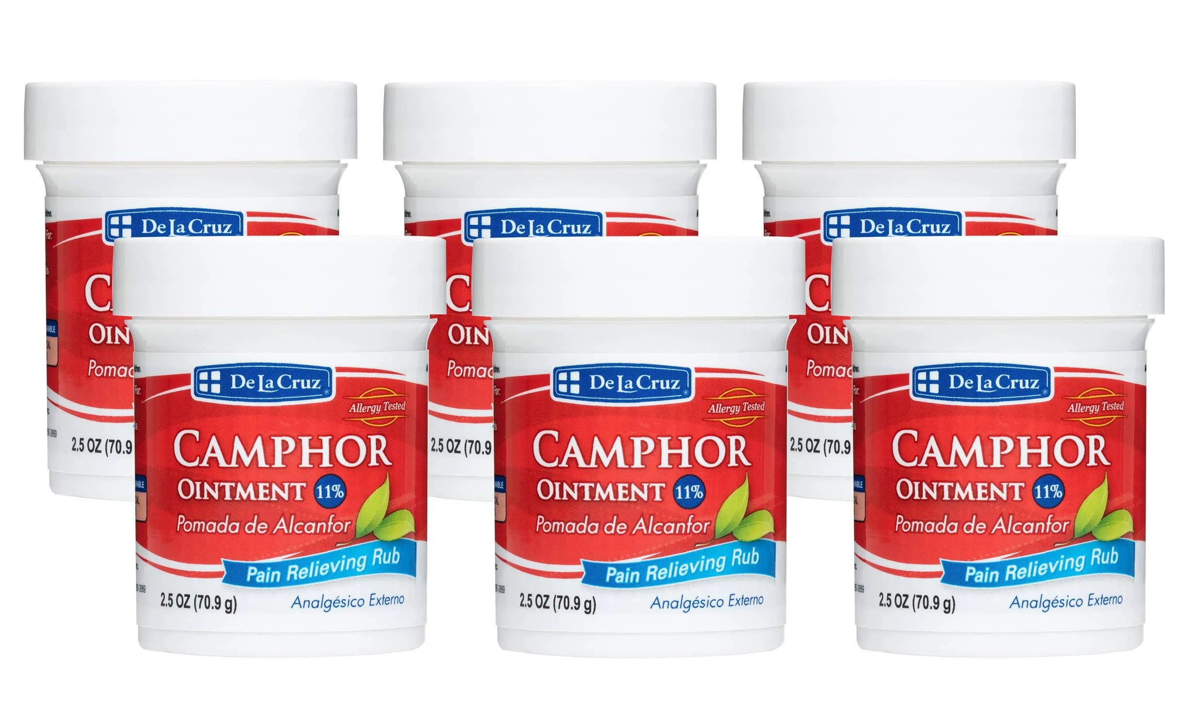 11% Camphor Ointment 2.5 oz (6 Jars) E847