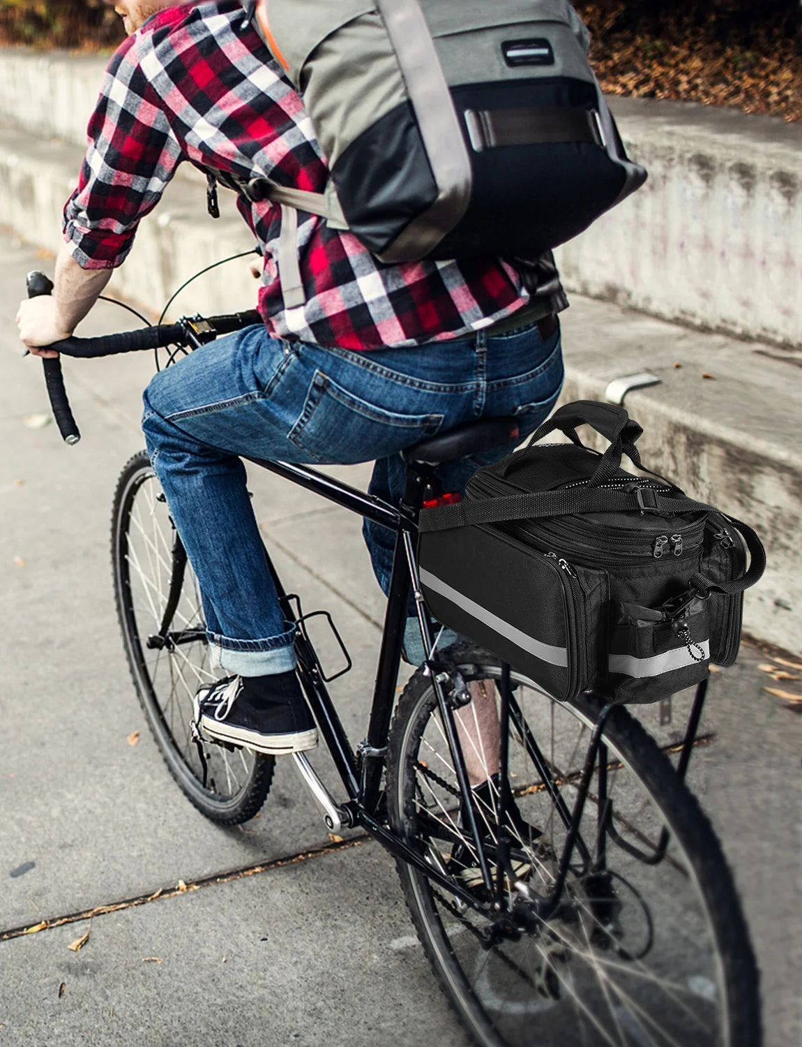 Waterproof Bike Pannier with Rain Cover C5891