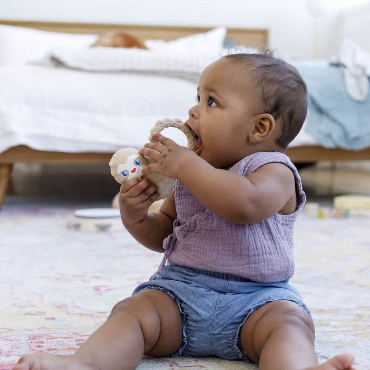 Beige Sloth Teether B125