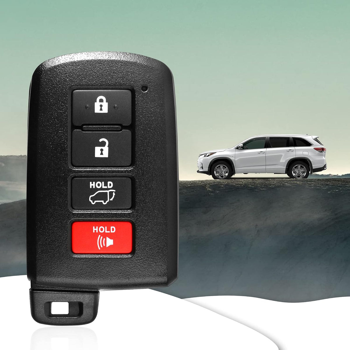 Keyless Entry Remote Flip Key Fob for Toyota Highlander 2014-2019 T11445