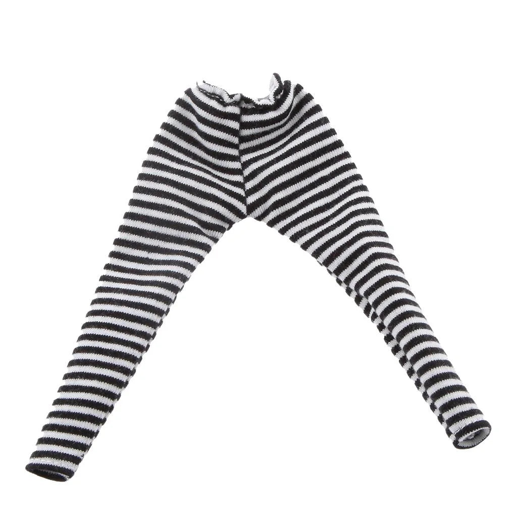 Stripe Tights Leggings for 1:6 Doll Blythe Clothes Q8307