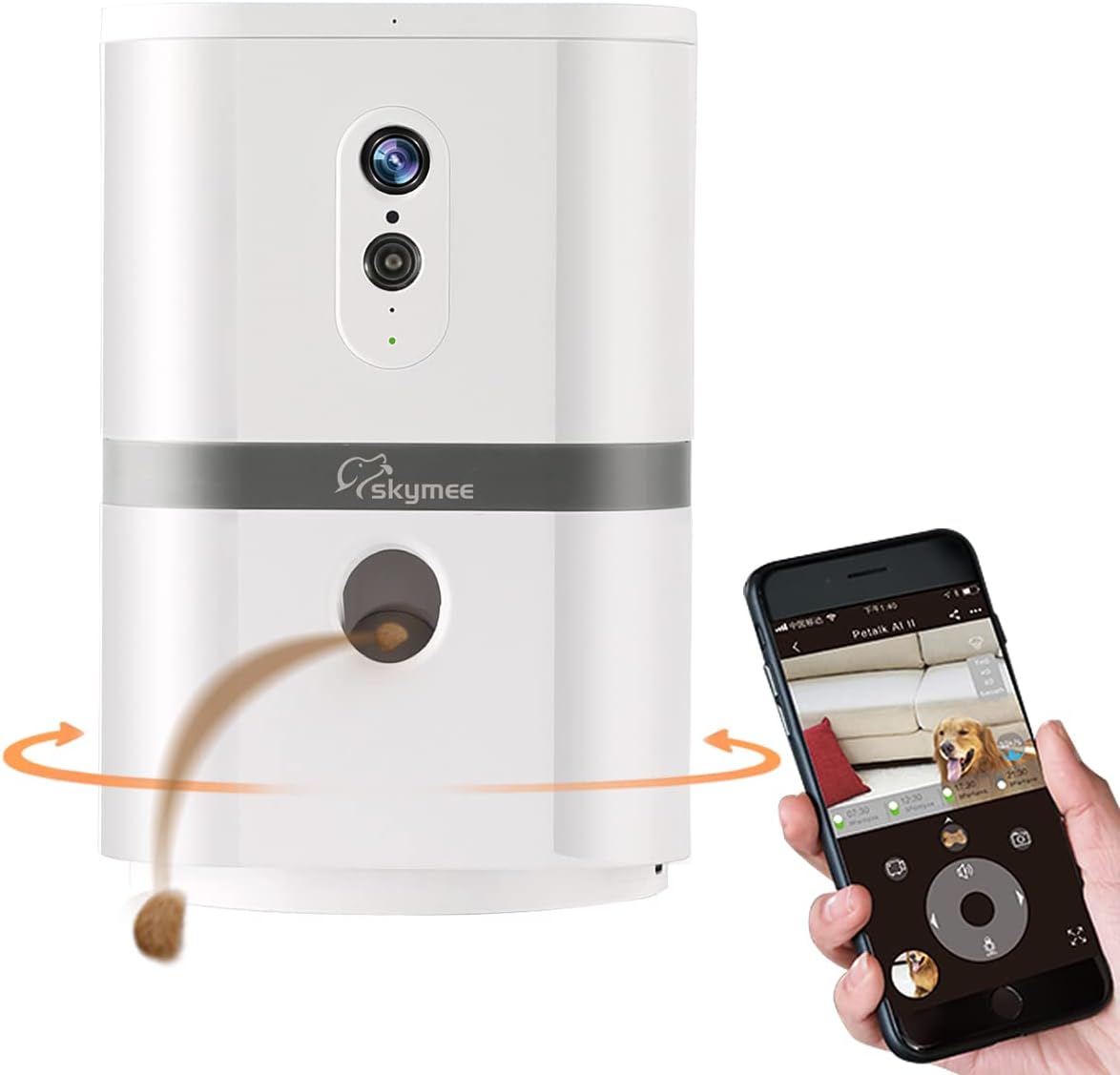 Dog Camera Treat Dispenser with Two-Way Audio and Night Vision Y332