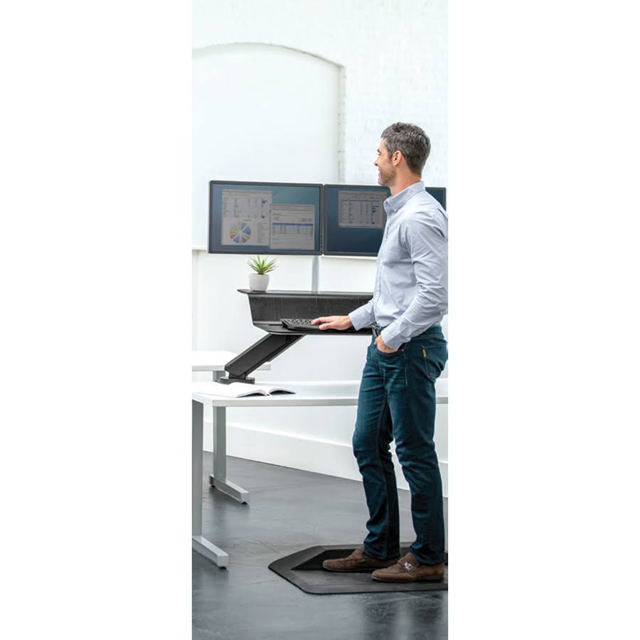 Black Sit-Stand Workstation V4041