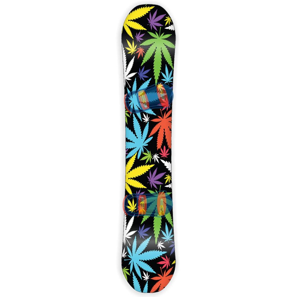 Colorful Weed Leaf Pot Collage Snowboard Wrap Sticker Skin Cover Z7082
