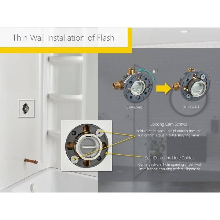 Polished Chrome Tub and Shower Trim Package S436498