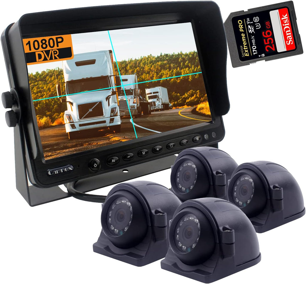 9 inch 1080P HD Backup Camera System with 4 Channel Input C5406
