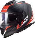Matt Black / Red FF800 Helmet Size XL T1198