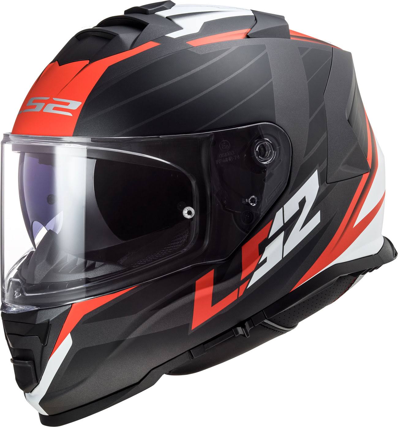 Matt Black / Red FF800 Helmet Size XL T1198