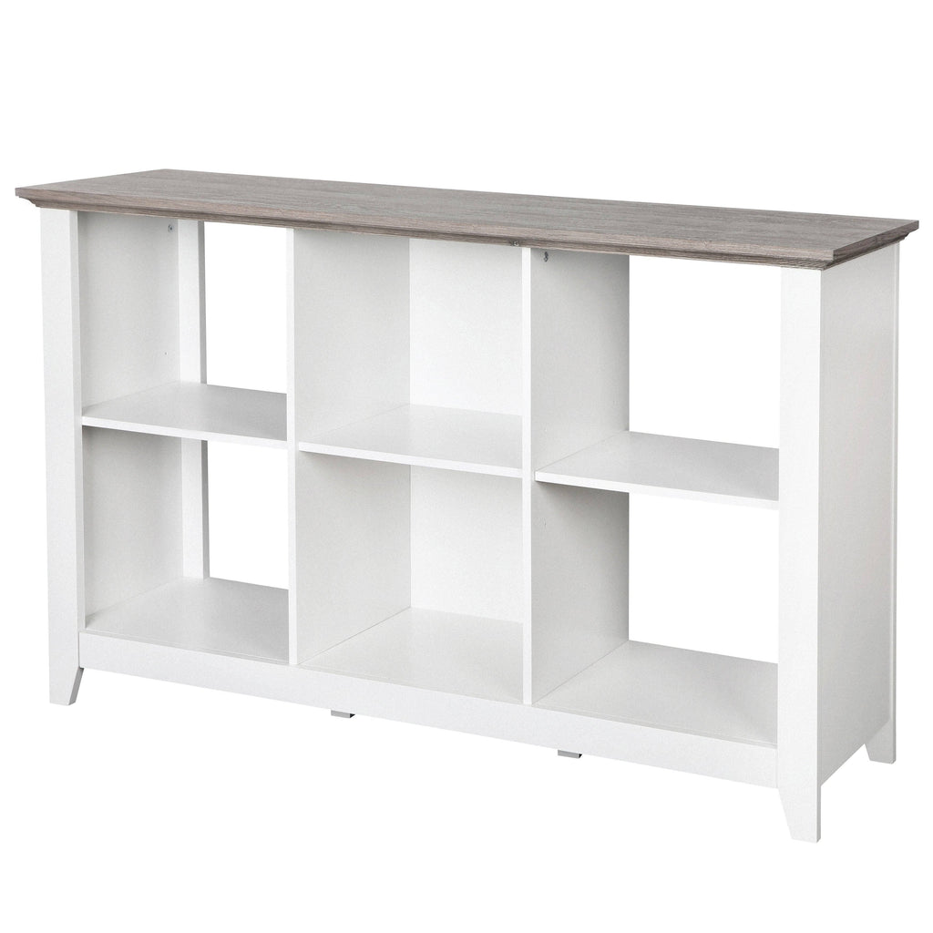 White 6-Cube Bookcase R79348