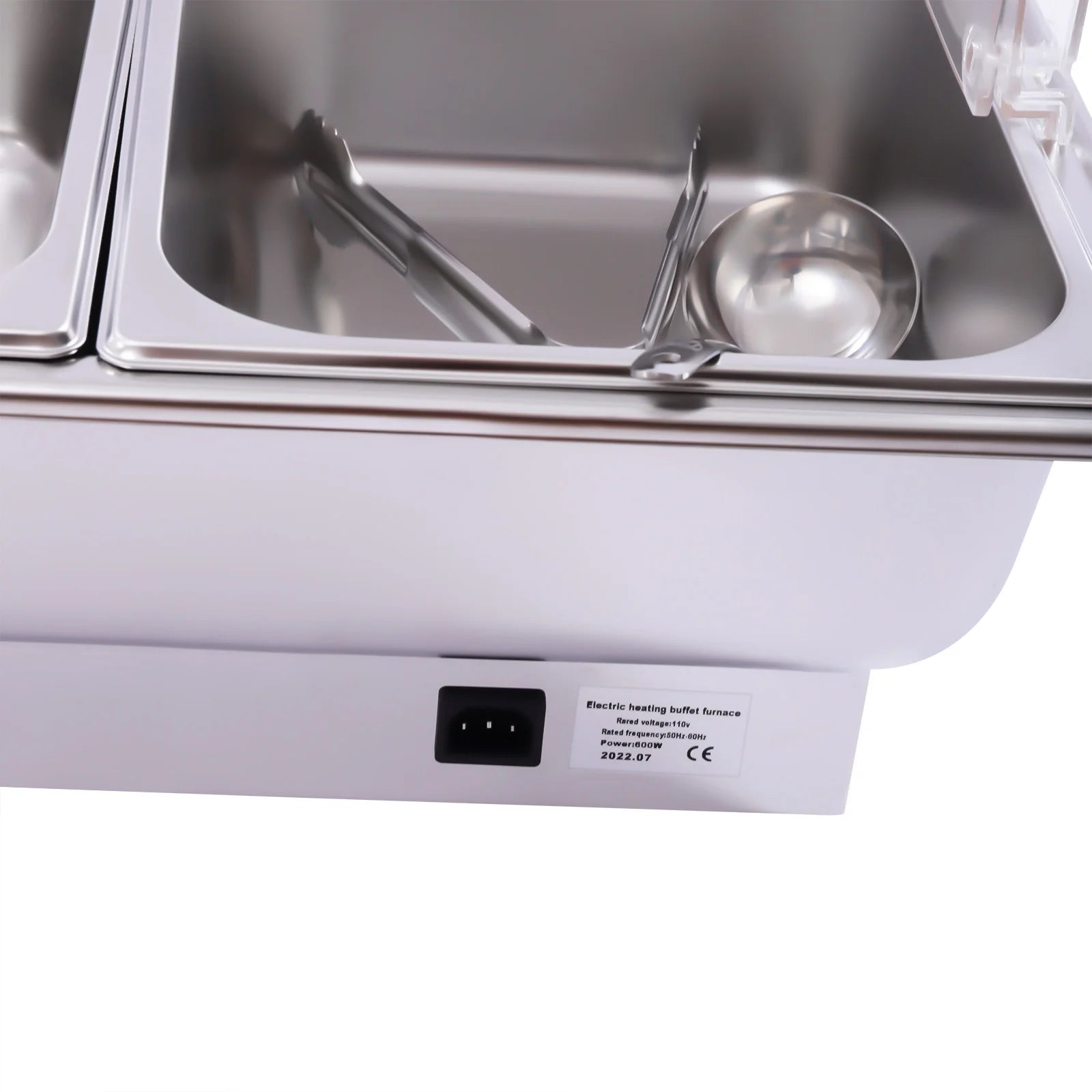 110V Stainless Steel Chafing Dish Buffet Set 2 Food Pot Z6278