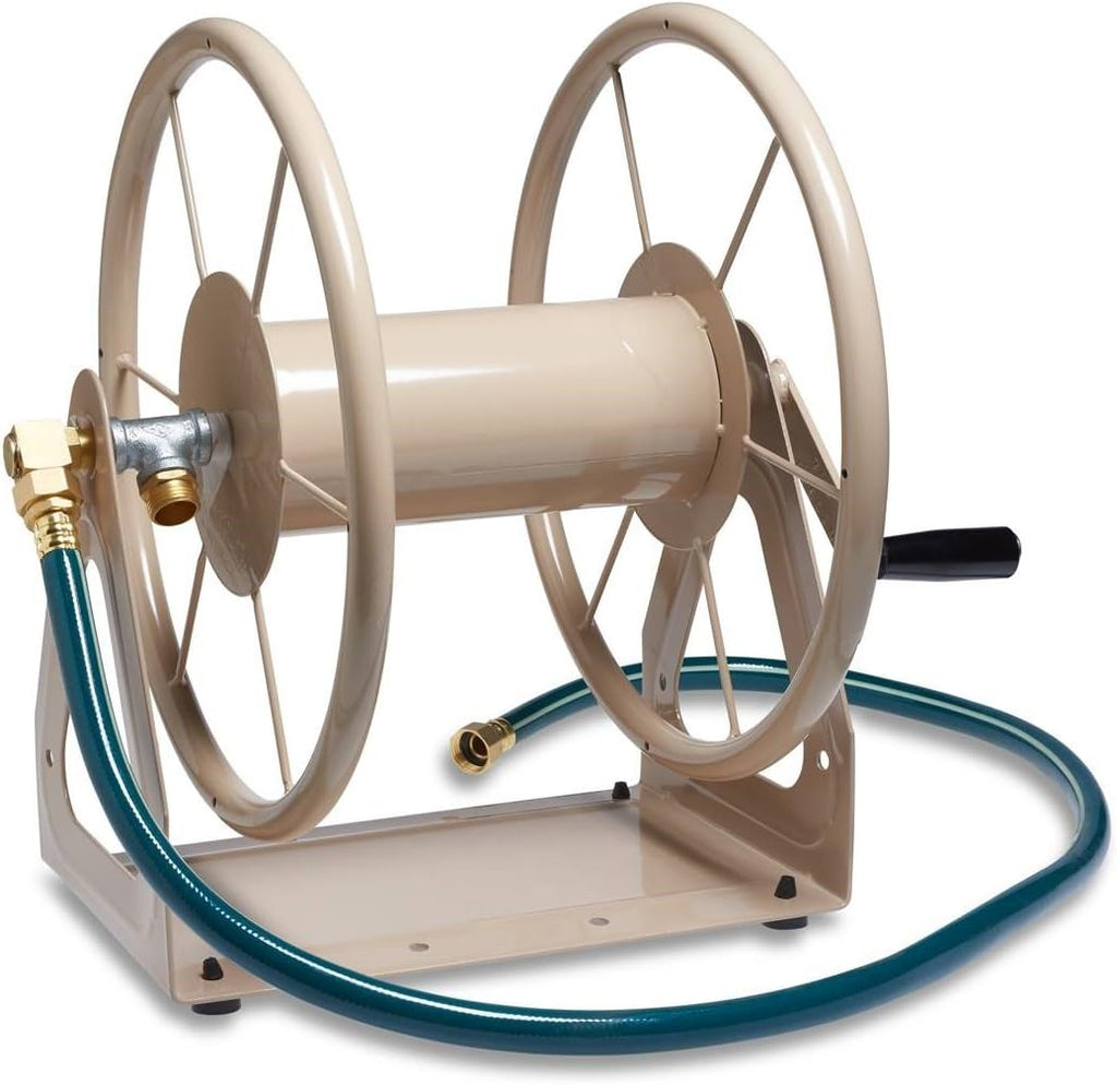 Tan Steel Garden Hose Reel M291