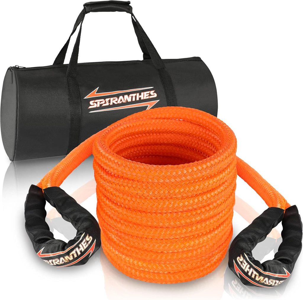 3/4" x 30' Kinetic Recovery Tow Rope, Orange, 27600lbs, Pack of 2 F71386