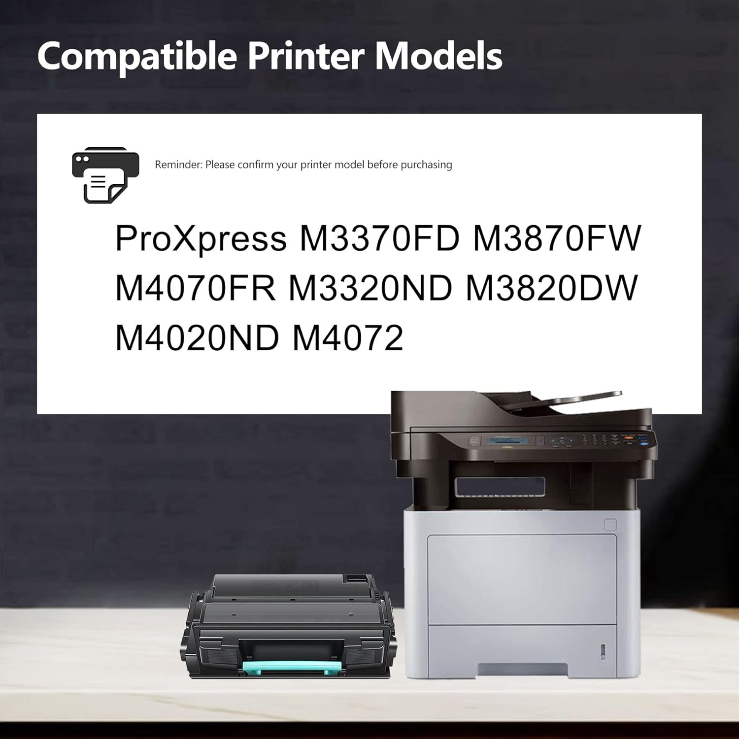 3 Pack Black Compatible Toner Cartridge L606