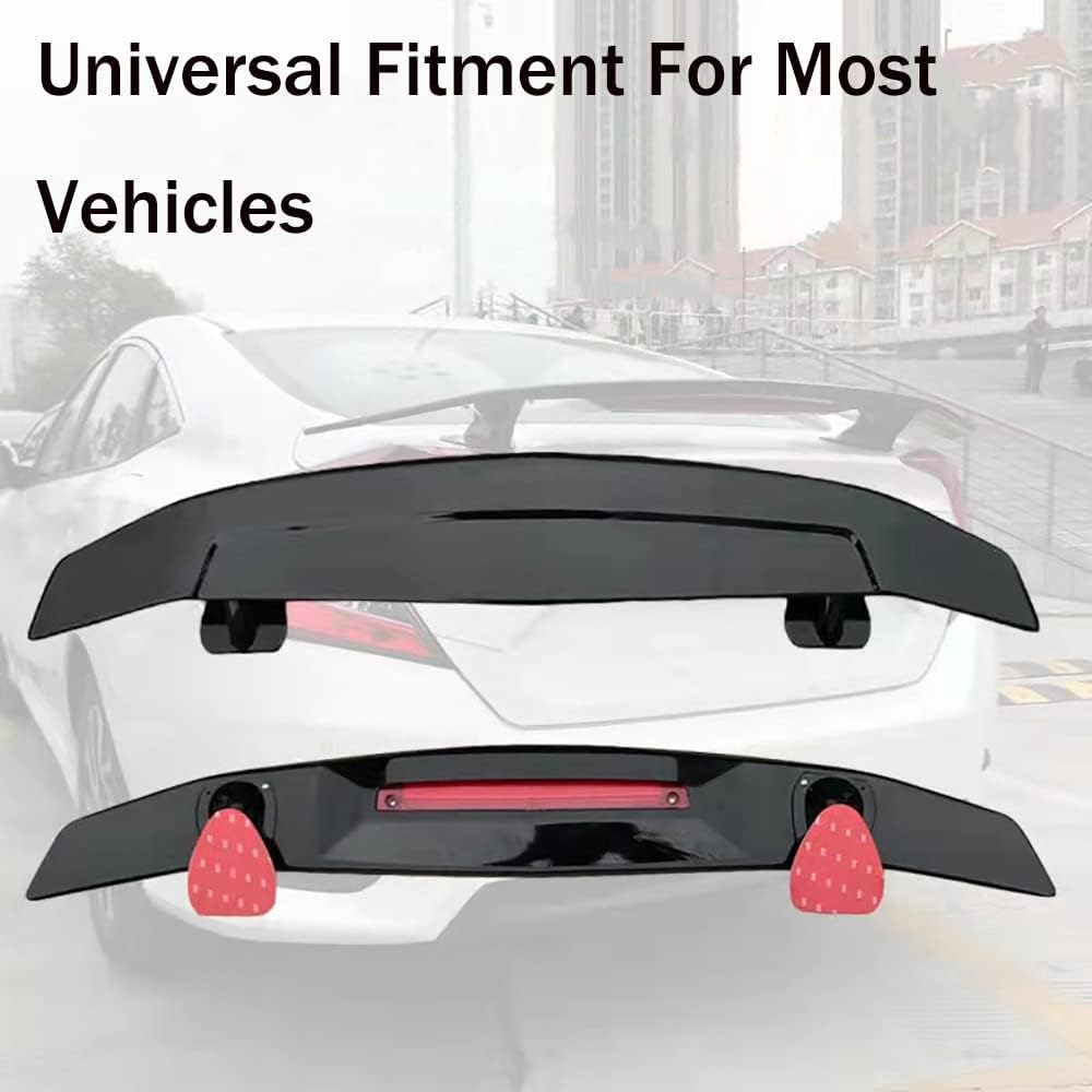 Glossy Black ABS Racing Spoiler Wing H5065