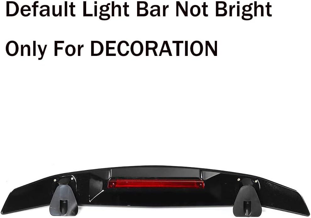 Glossy Black ABS Racing Spoiler Wing H5065