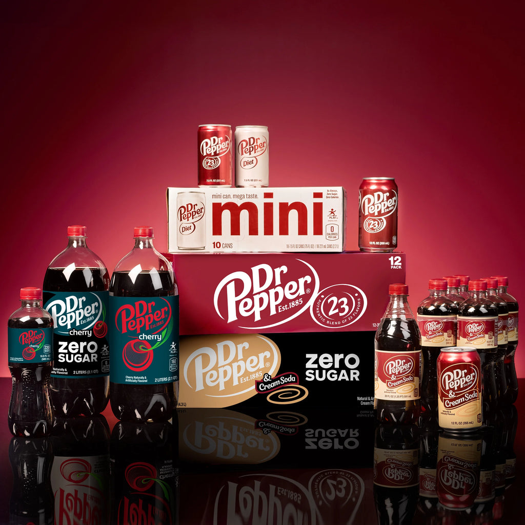 Diet Dr Pepper Soda Pop, 16.9 fl oz, 6 Pack Bottles W76927