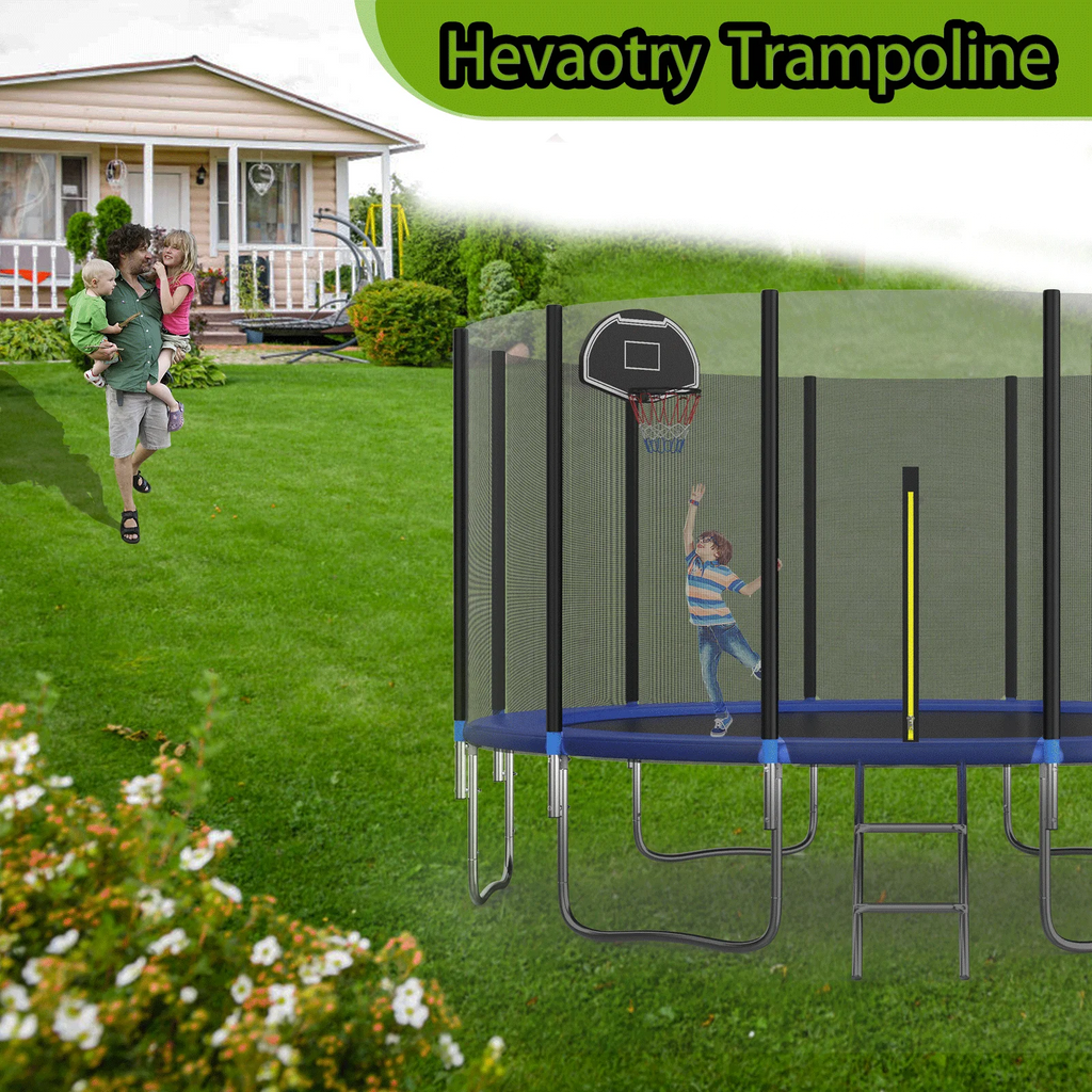 10FT Trampoline with Thicken Enclosure Net M64938