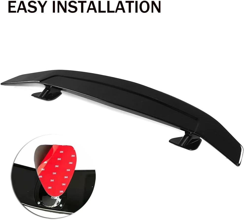 Glossy Black ABS Racing Spoiler Wing H5065