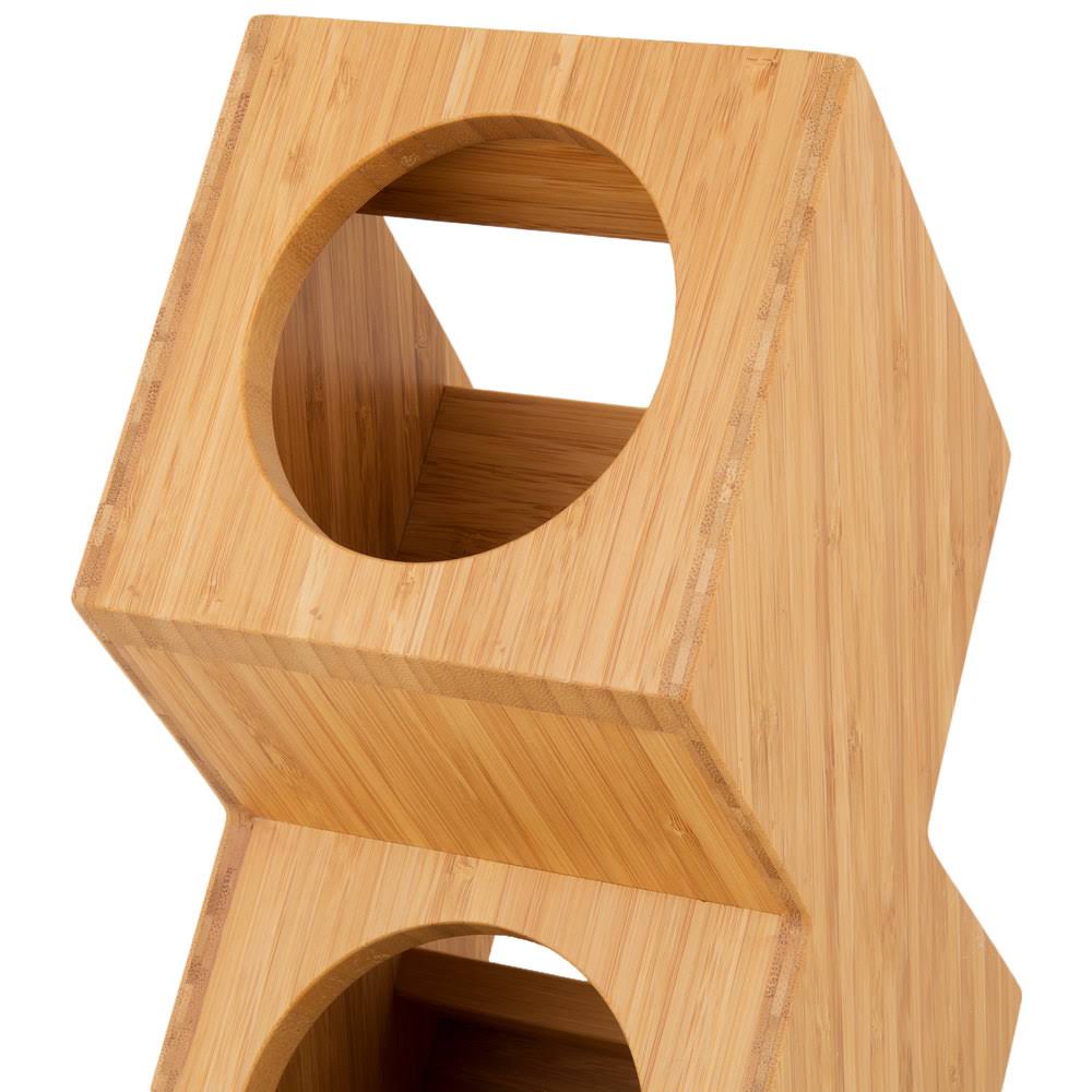 Bamboo 3-Compartment Cylinder Display S692
