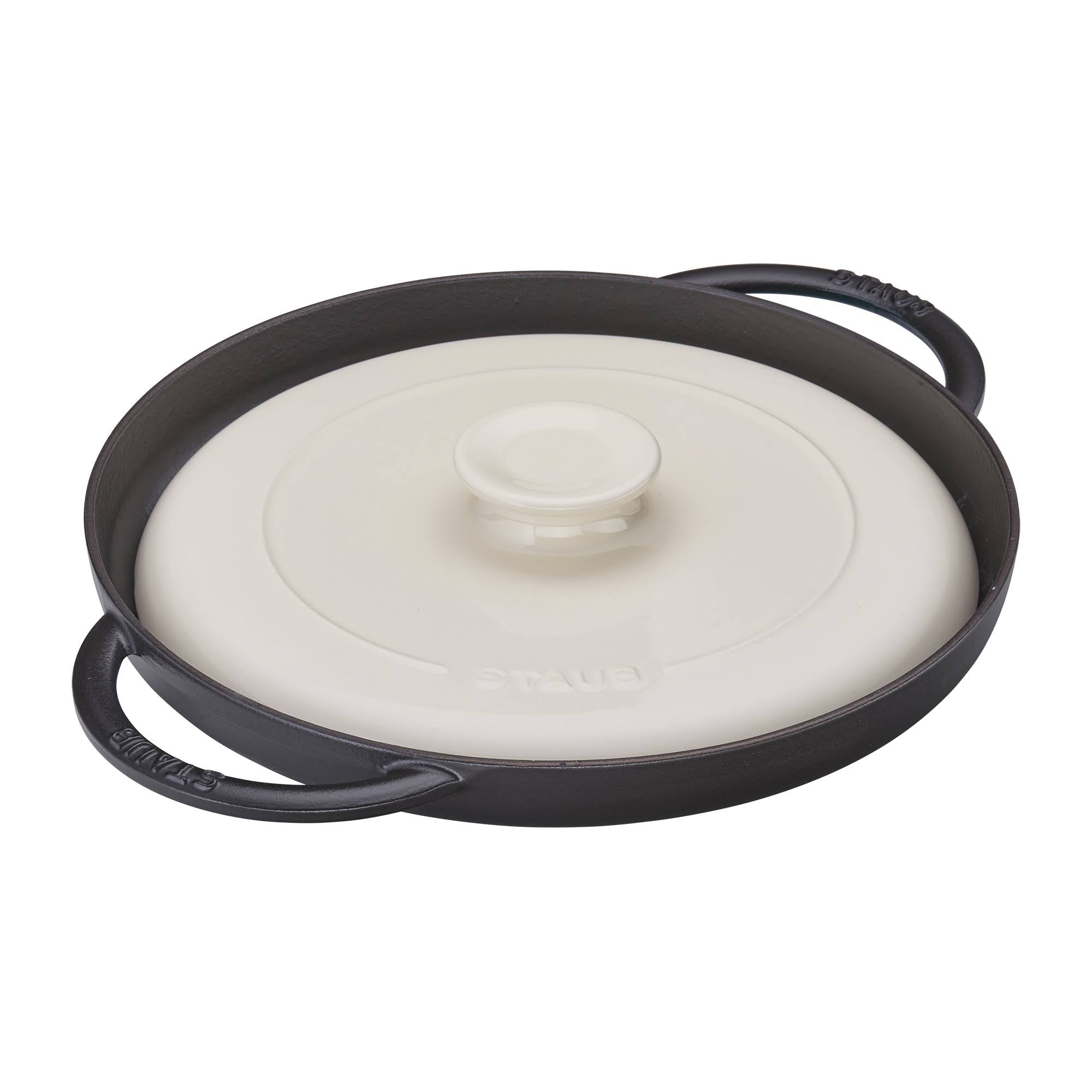 Matte Black Cast Iron Chicken Griddle & Press Set R622830