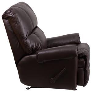Burgundy Chenille Rocker Recliner Y283335