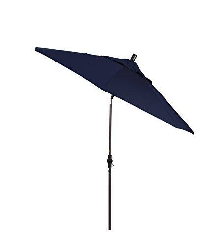 Bronze/Pacifica/Navy Blue Aluminum Market Umbrella M58590