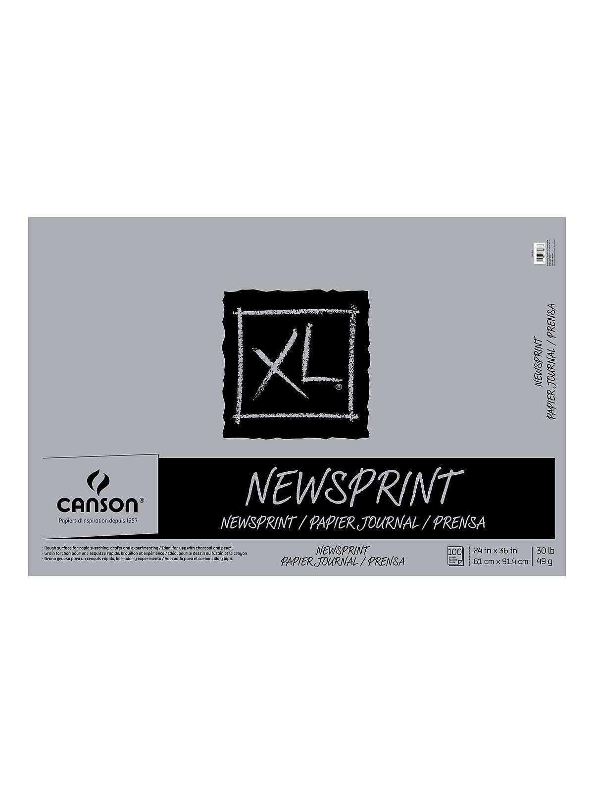 24 x 36 Newsprint 100-Sheet Pad T1517