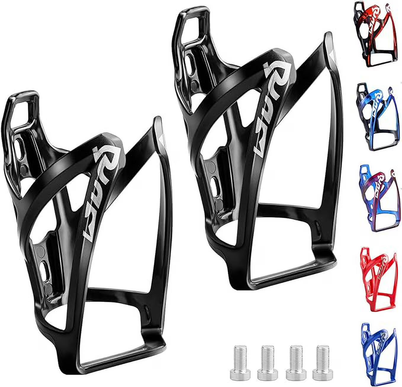 Black 2 Pack Plastic Bike Water Bottle Cage R57237