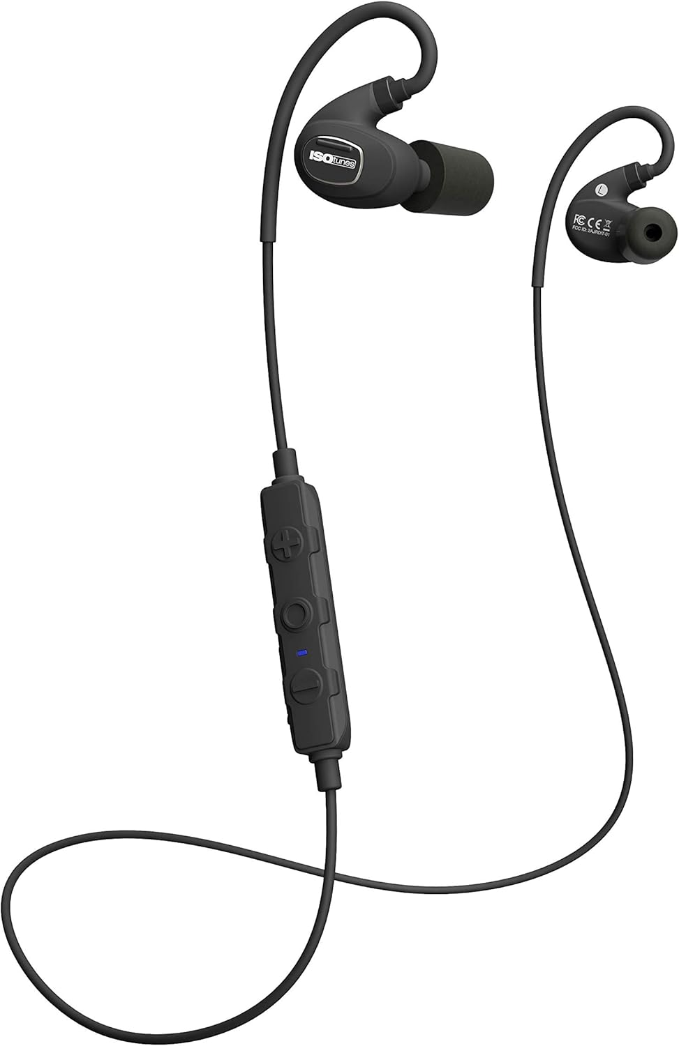 Matte Black Bluetooth Earplug Headphones, 27 dB Noise Reduction, 16+ Hour Battery, IP67 S7363