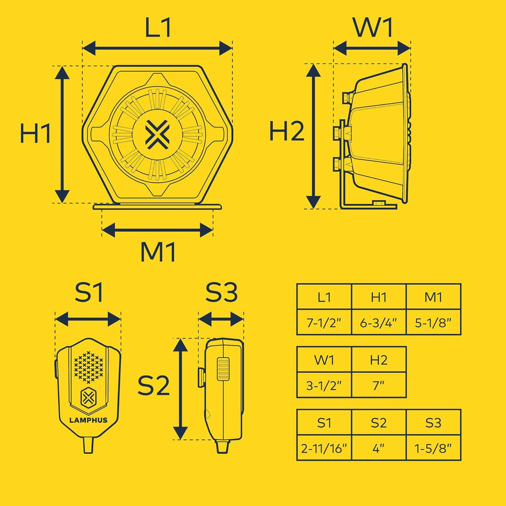 100W Emergency Police Siren Kit PA System M1683