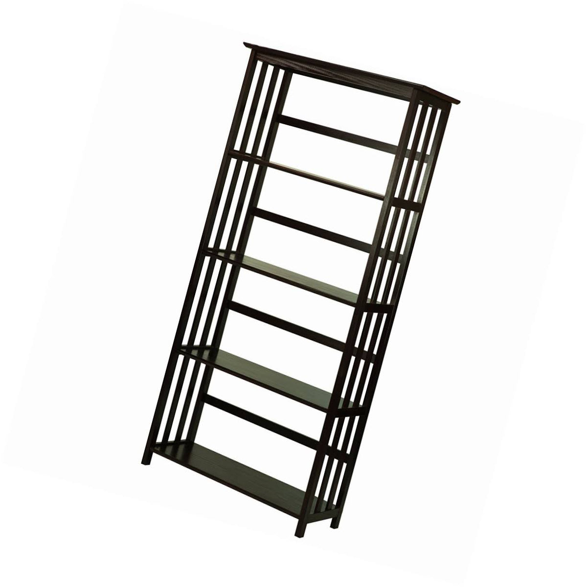 Espresso 5-Shelf Bookcase D9038