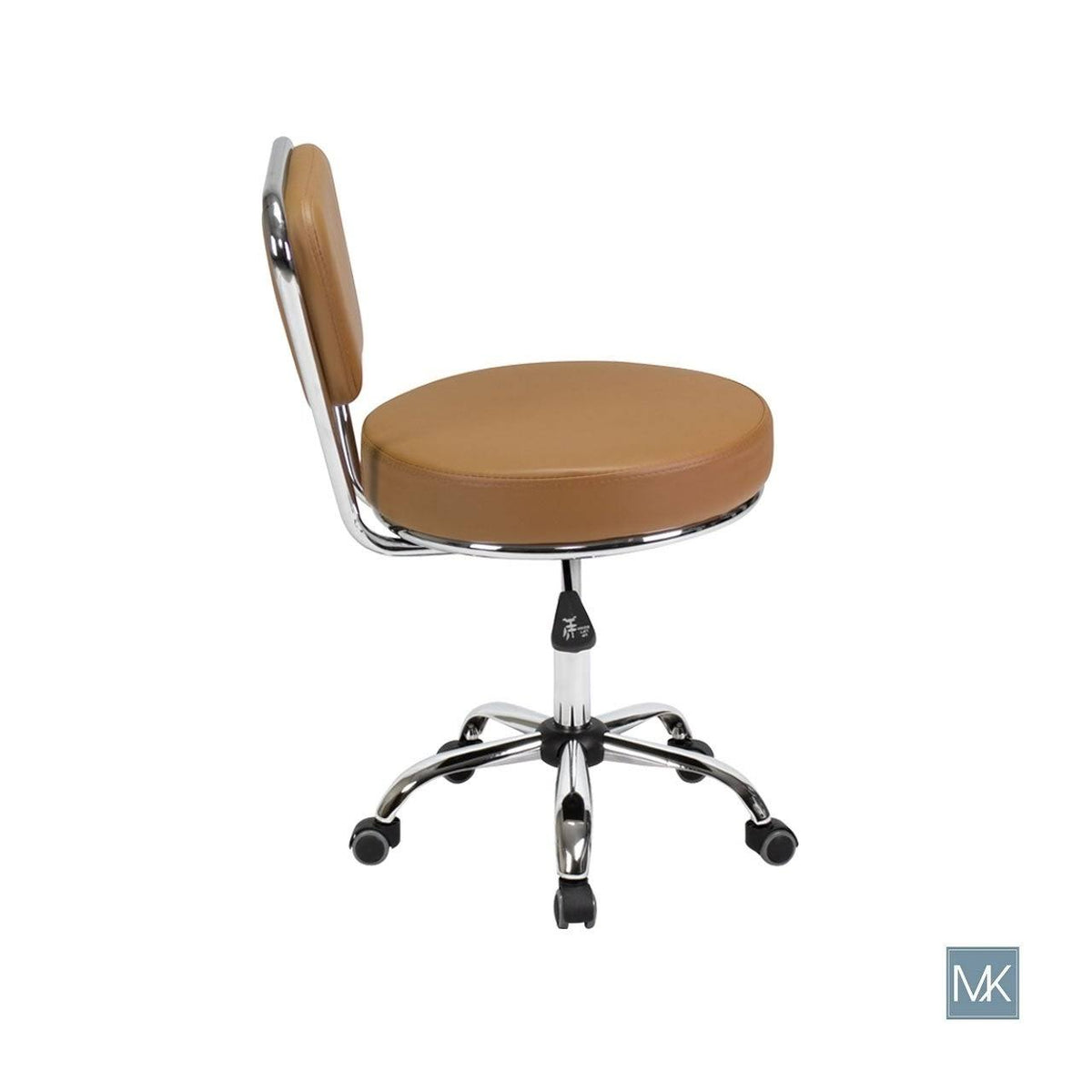 Reception Desk Chair Cappuccino Pneumatic Stool Tall Drafting Chair Adjustable Height Architecture Technician Stool S1132
