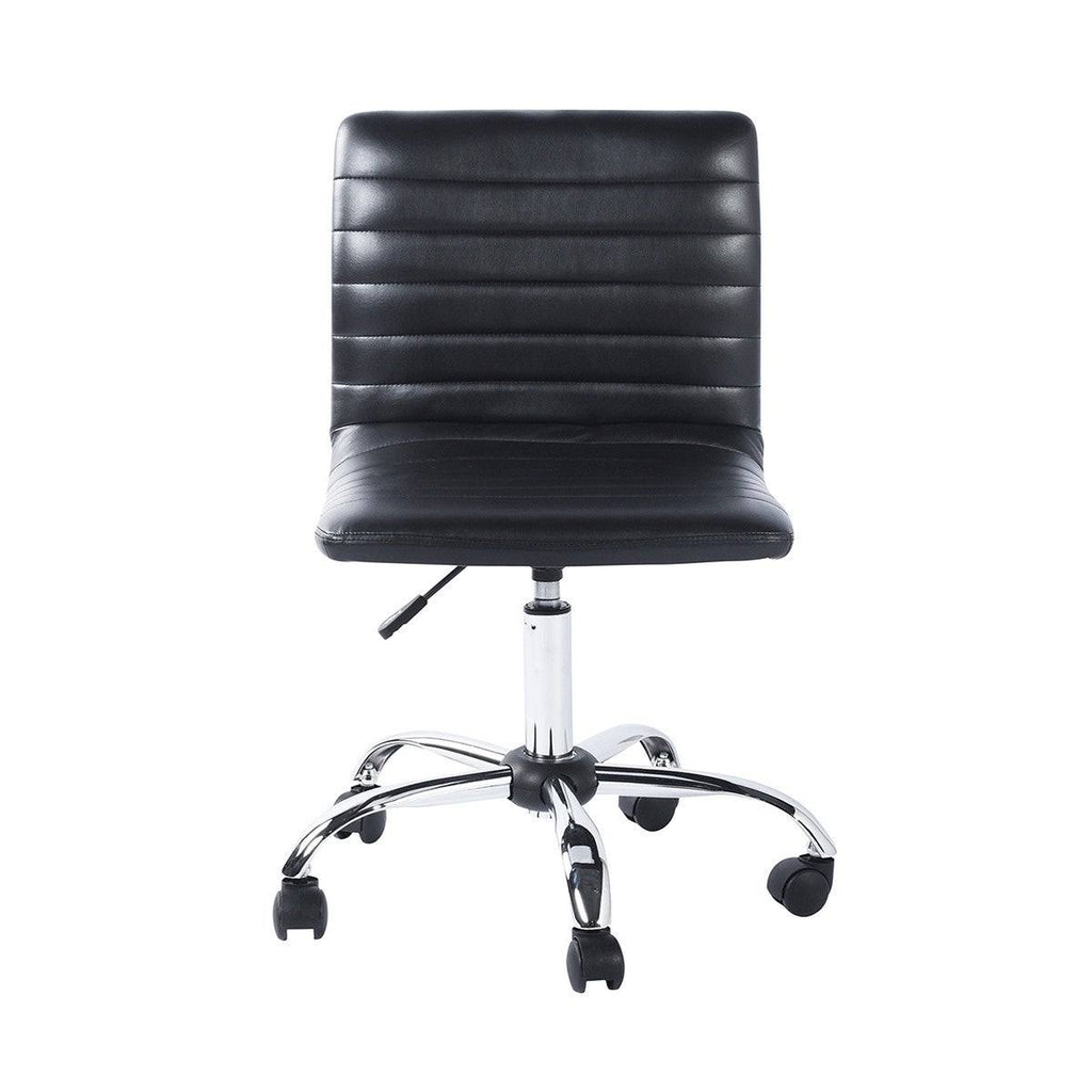 Black PU Faux Leather Swivel Chair C21678