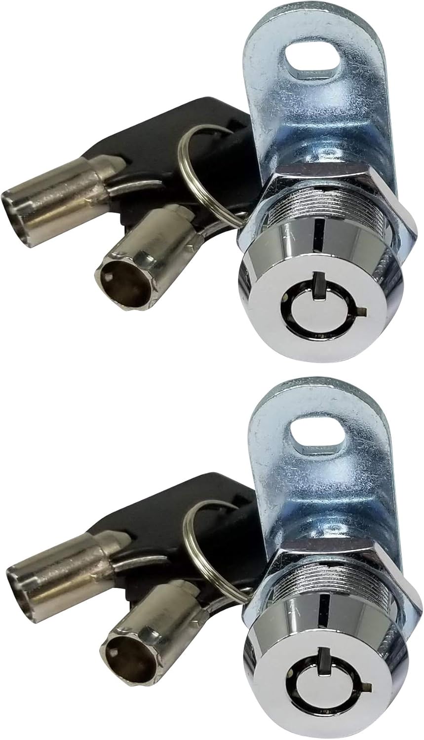 5/8 Inch Chrome Tubular Cam Lock, Pack of 10 Y370